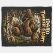 Bigfoot Sasquatch Fleecedecke (Vorderseite (Horizontal))