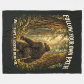 Bigfoot Sasquatch Fleecedecke (Vorderseite (Horizontal))