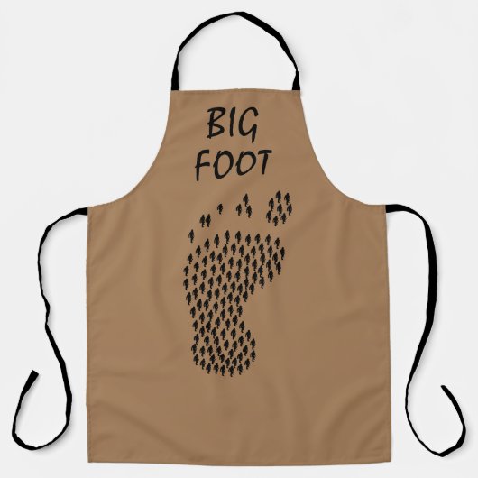 bigfoot,sasquatch,Footprint,skunk+ape, Schürze (Vorderseite)