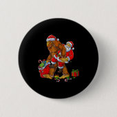 Bigfoot Sasquatch For Men Grandpa Boys Kids Christ Button (Vorderseite)