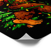 Bigfoot Sasquatch For Men Grandpa Boys Kids Christ Poster (Ecke)