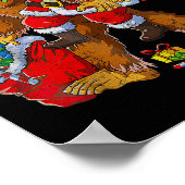 Bigfoot Sasquatch For Men Grandpa Boys Kids Christ Poster (Ecke)