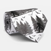 Bigfoot Sasquatch Forest Yeti Krawatte (Gerollt)