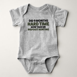 Bigfoot Sasquatch Funny Baby Jersey Bodysuit Strampler
