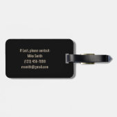 BigFoot Sasquatch Funny Squatchy Adventurer Vintag Gepäckanhänger (Rückseite horizontal)