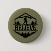 BigFoot Sasquatch Funny Squatchy Forest Vintag Button (Vorderseite)