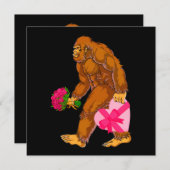 Bigfoot Sasquatch Funny Valentinstag Liebe (Vorne/Hinten)
