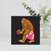 Bigfoot Sasquatch Funny Valentinstag Liebe (Stehend Vorderseite)