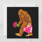 Bigfoot Sasquatch Funny Valentinstag Liebe (Rückseite)