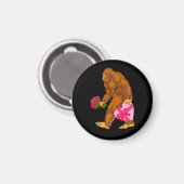 Bigfoot Sasquatch Funny Valentinstag Liebe Magnet (Vorderseite/Rückseite)