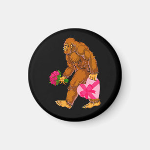 Bigfoot Sasquatch Funny Valentinstag Liebe Magnet
