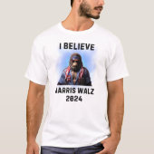 BIGFOOT SASQUATCH FÜR HARRIS WALZ 2024 T-Shirt (Vorderseite)