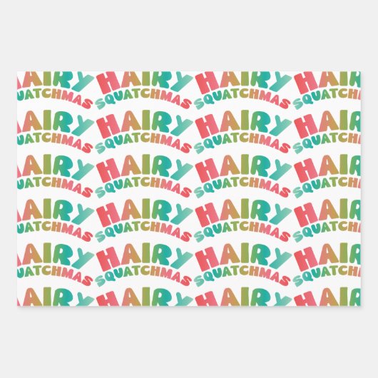 Bigfoot Sasquatch Geschenkpapier Set (Vorderseite 2)