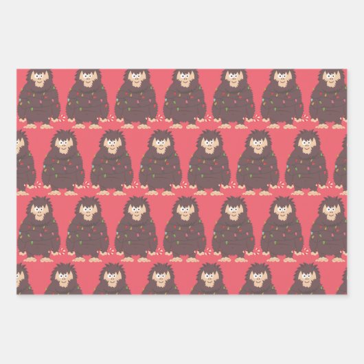 Bigfoot Sasquatch Geschenkpapier Set (Vorderseite)