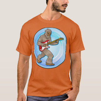 Bigfoot Sasquatch Gitarre spielen T-Shirt