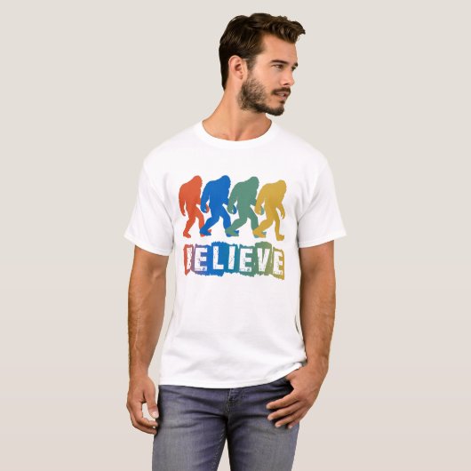 Bigfoot Sasquatch Glaube T-Shirt (Vorne ganz)