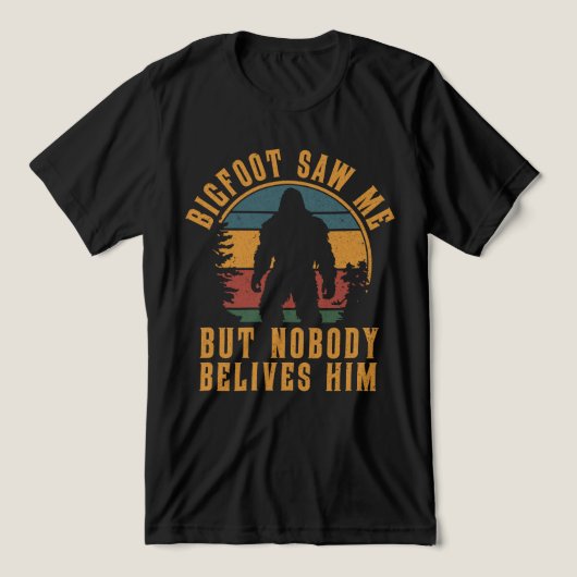 Bigfoot-Sasquatch-Glaube Tri-Blend Shirt (Design Vorderseite)