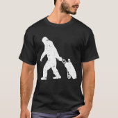Bigfoot Sasquatch Golf Clubs Funny Golfplatz T-Shirt (Vorderseite)
