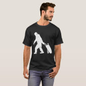 Bigfoot Sasquatch Golf Clubs Funny Golfplatz T-Shirt (Vorne ganz)