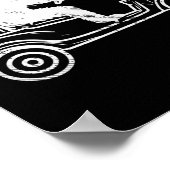 Bigfoot Sasquatch Golf spielen Poster (Ecke)