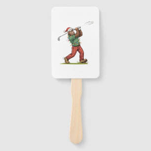 Bigfoot Sasquatch Golf Weihnachten 2026 Feiertag   Fächer