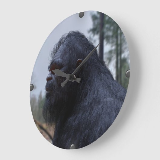 bigfoot, sasquatch große wanduhr (Winkel)