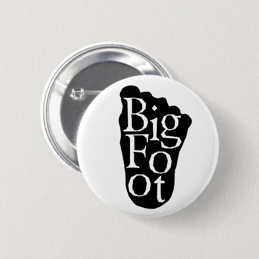 Bigfoot! Sasquatch großer FußYeti Button (Vorne & Hinten)