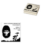 BIGFOOT SASQUATCH HEAD PORTRATRACK SCHWARZE BRIEFM GUMMISTEMPEL (Stempel)