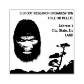 BIGFOOT SASQUATCH HEAD PORTRATRACK SCHWARZE BRIEFM GUMMISTEMPEL (Prägung)