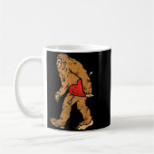 Bigfoot Sasquatch Heart With Arrow Funny Valentine Kaffeetasse (Links)