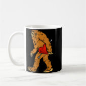 Bigfoot Sasquatch Heart With Arrow Funny Valentine Kaffeetasse (Links)