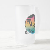 Bigfoot Sasquatch Hide & Seek Champion Mattglas Bierglas (VorderseiteRechts)