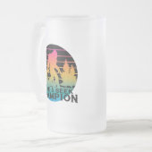 Bigfoot Sasquatch Hide & Seek Champion Mattglas Bierglas (Vorderseite Links)