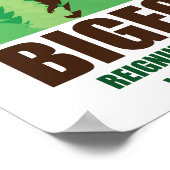 Bigfoot Sasquatch Hide und Seek World Champion Poster (Ecke)