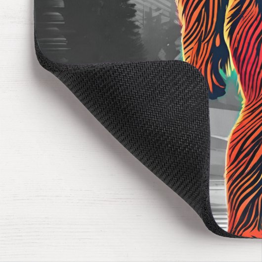 Bigfoot Sasquatch hochheben Ich glaube an dich Mousepad (Ecke)