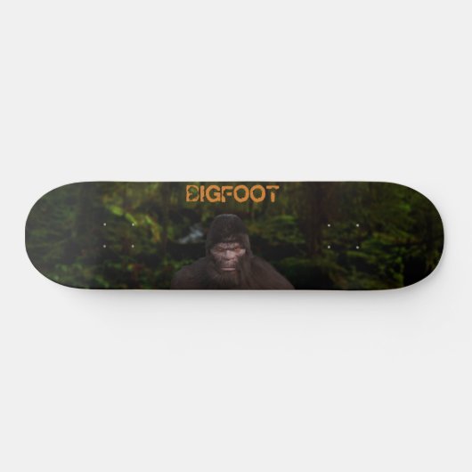 BIGFOOT SASQUATCH IM HOLZ SKATEBOARD (Horizontal)