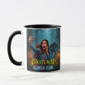 Bigfoot Sasquatch Im Wald Kaffeetasse (Links)