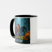 Bigfoot Sasquatch Im Wald Kaffeetasse (Vorderseite Links)
