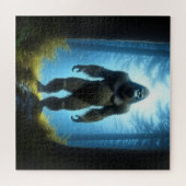 Bigfoot Sasquatch im Wald Puzzle (Horizontal)