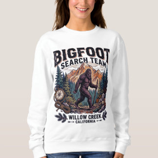 Bigfoot Sasquatch im Wald Suchteam Kaffee Sweatshirt