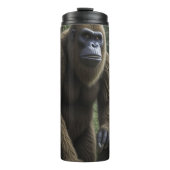 Bigfoot Sasquatch im Wald Thermosbecher (Vorderseite)