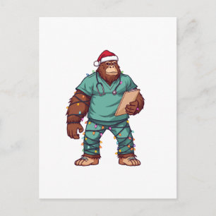 Bigfoot Sasquatch Krankenschwester Weihnachten Ges