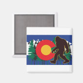 Bigfoot-Sasquatch Magnet (Vorderseite/Rückseite)