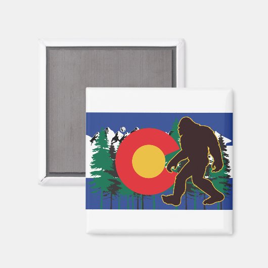 Bigfoot-Sasquatch Magnet (Vorderseite/Rückseite)