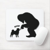 Bigfoot Sasquatch Mops Nose Boop Mousepad (Mit Mouse)