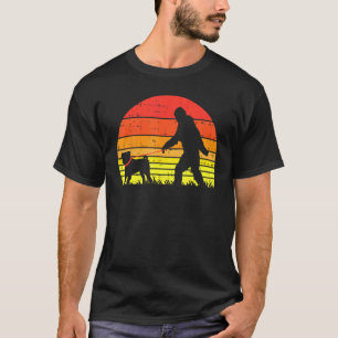 Bigfoot Sasquatch Mops Retro Tier Haustier Hund Li T-Shirt