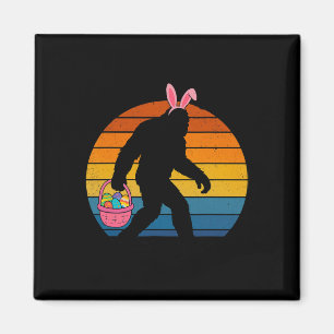 Bigfoot Sasquatch Osterhase Eierjagd Lustige Männe Magnet
