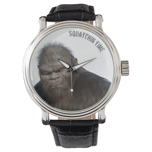 BIGFOOT SASQUATCH-PORTRAGIE ARMBANDUHR (Vorderseite)