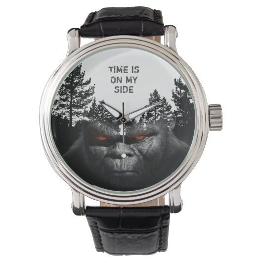 BIGFOOT SASQUATCH-PORTRAGIE ARMBANDUHR (Vorderseite)