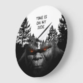 BIGFOOT SASQUATCH-PORTRAGIE GROßE WANDUHR (Winkel)